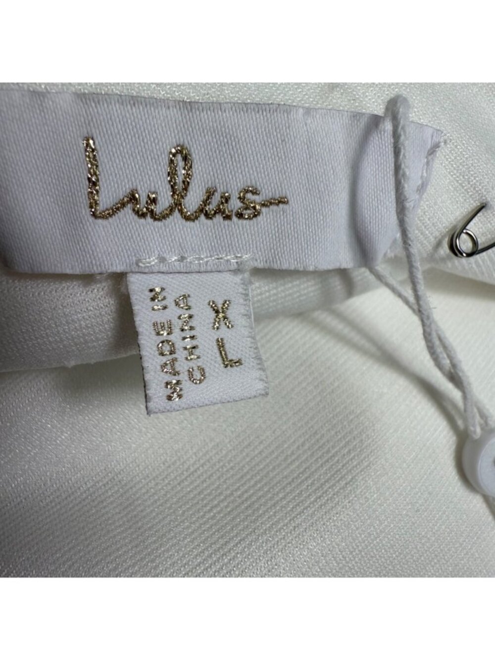 Lulus Alaura White Backless Halter Maxi Dress Wedding Bridal Party Formal XL - Picture 6 of 16